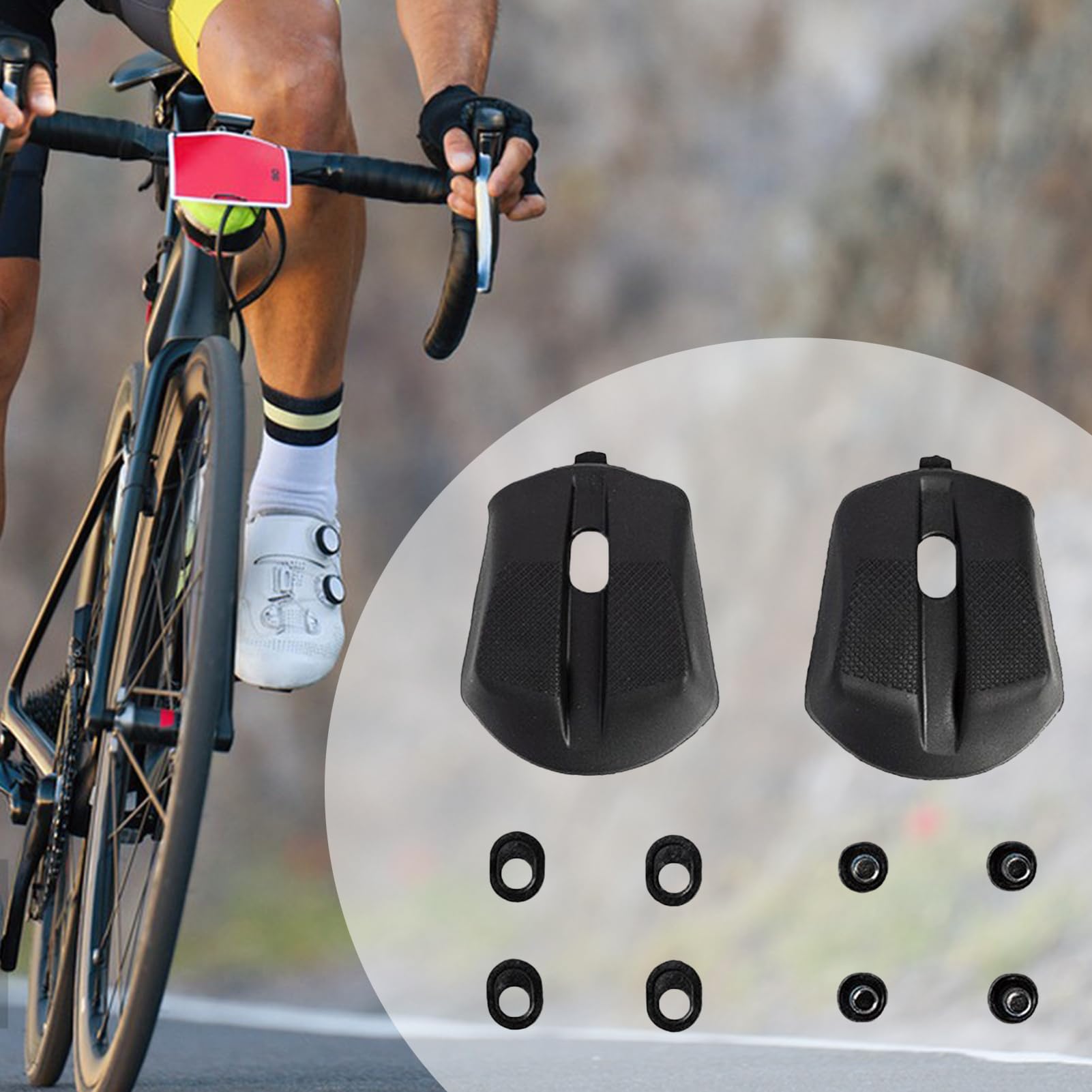 Talonera | Reemplazo Del Talón Para Zapatos De Bicicleta De Carretera,Refuerzo Antideslizante Resistente Para Reparación | Para Entrenamiento Reparación De Paseos En Casa Ciclismo Interior