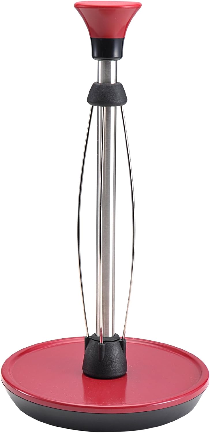 Kamenstein Perfect Tear Paper Towel Holder, Dark Red