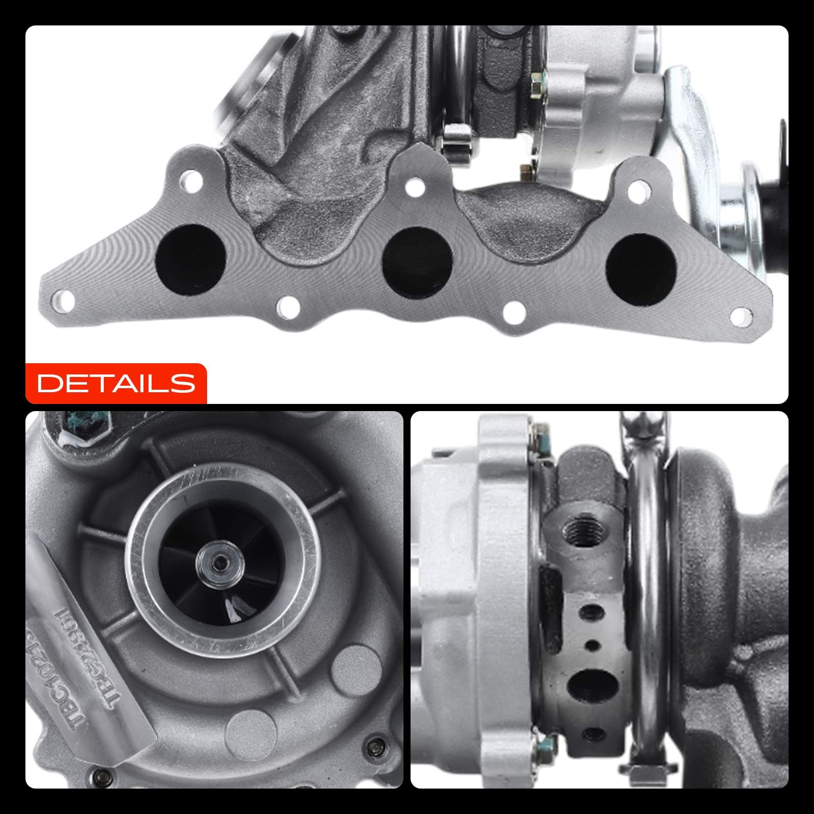 Frankberg Turbocompressore a gas di scarico Compatibile con City-Coupé 450 0.6 Cabrio 450 0.6 Crossblade 450 0.6 Replace# 724961-0002,A1600960700