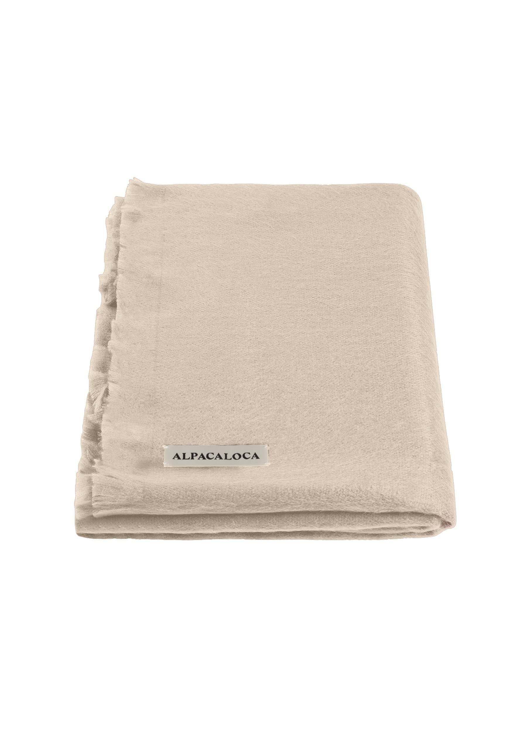 Alpaca Loca 529 Slim Scarf Beige Scarf, One Size