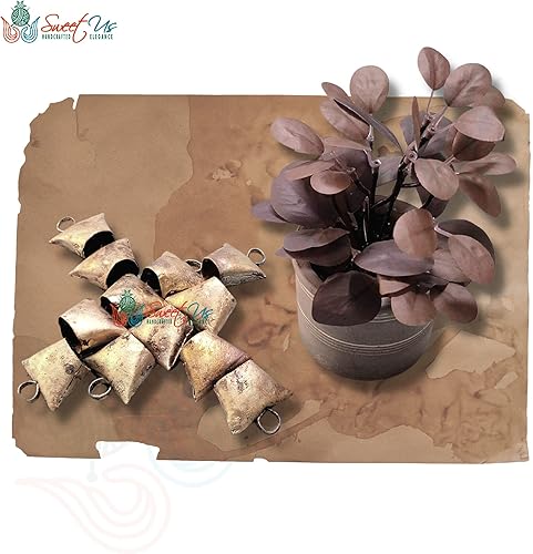 Miniatura 71 de Campanas de cascabel rústico vintage chic de ritmo musical de trineo polar, meditación, trabajo artesanal, recuerdos de fiesta, campanas de vaca