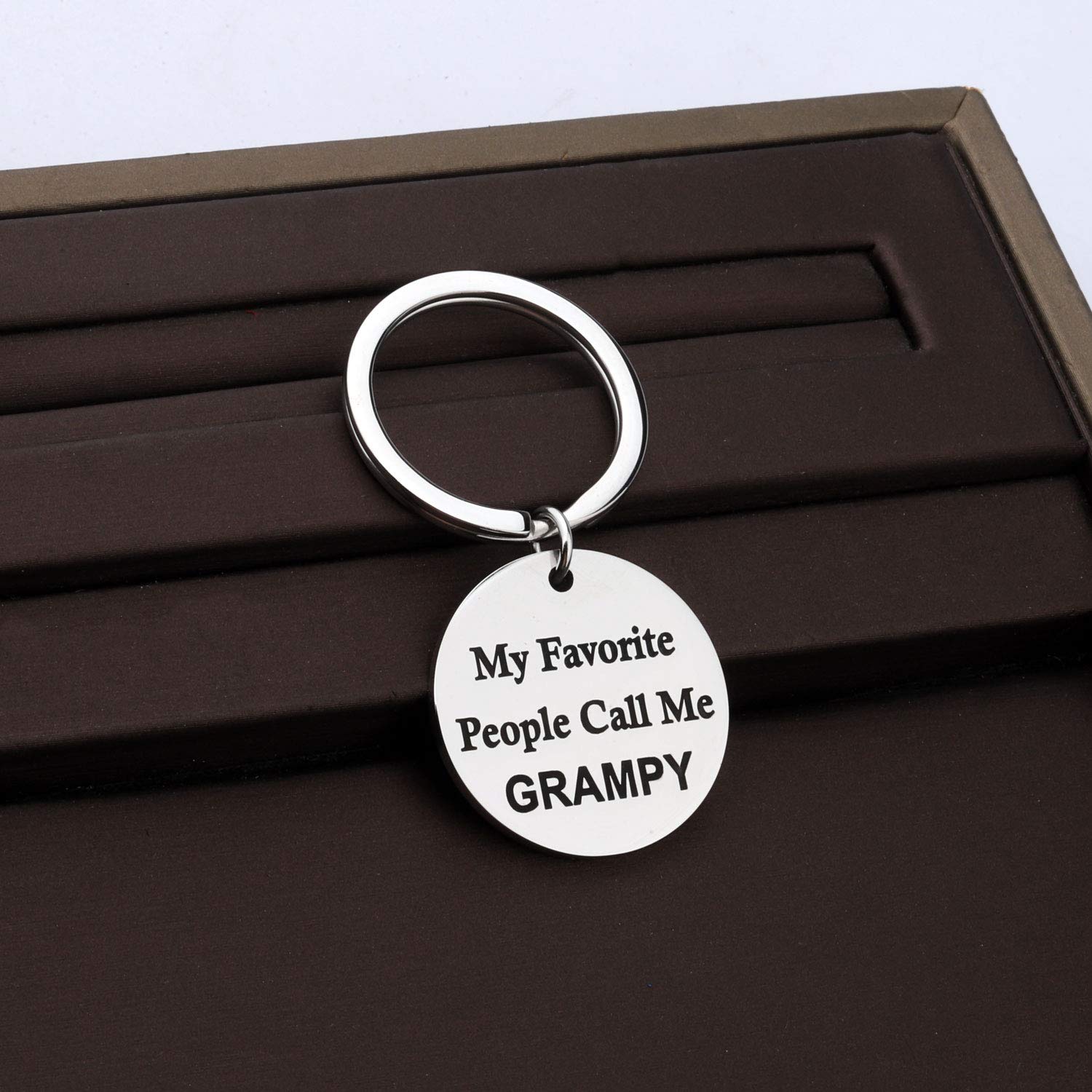 Father's Day gift Grampy Gift My Favorite People Call Me Grampy Keychain Grandpa Gift Grandfather Gift