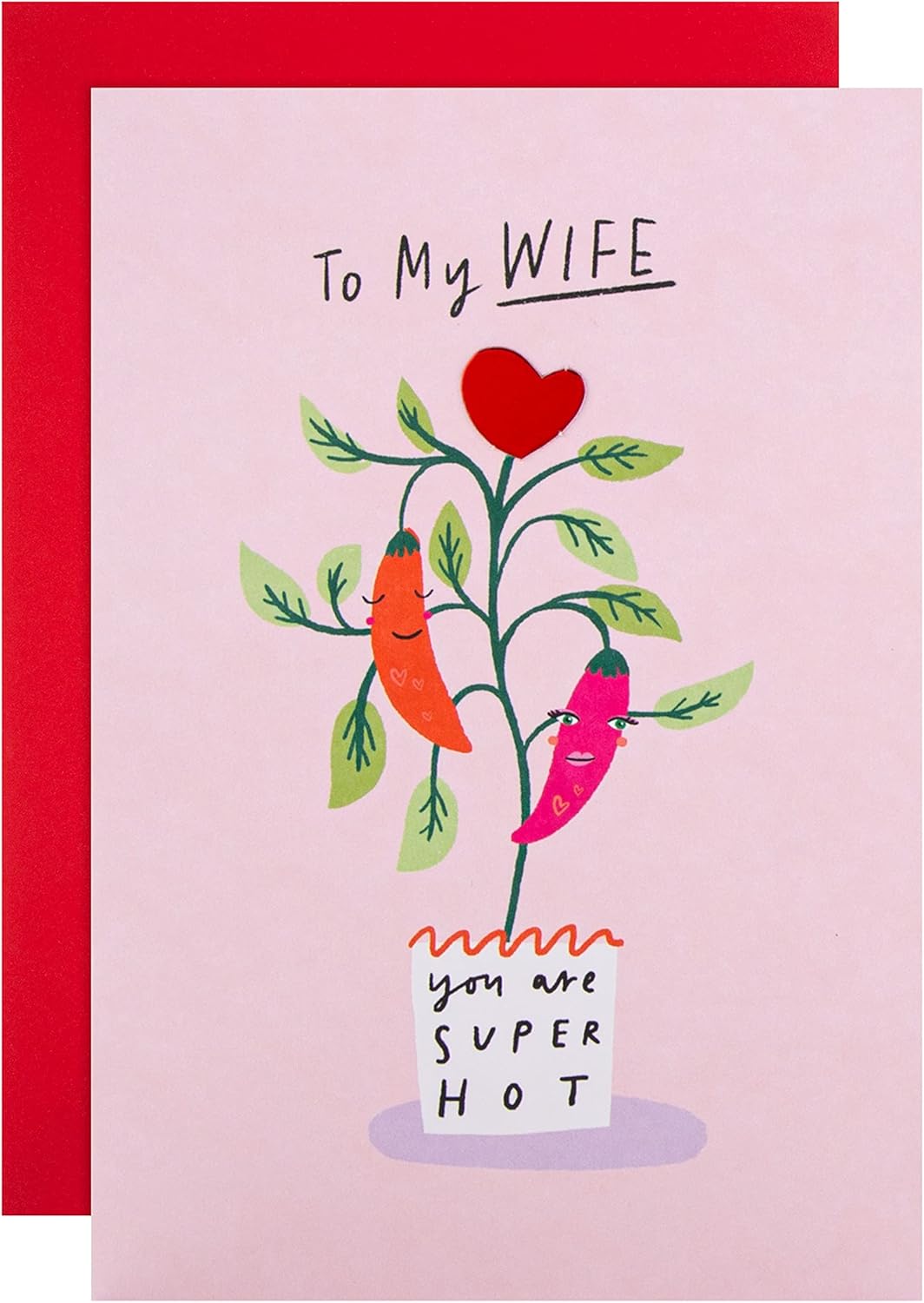 Hallmark Valentine's Day Card for Wife - Classic Chilli Design