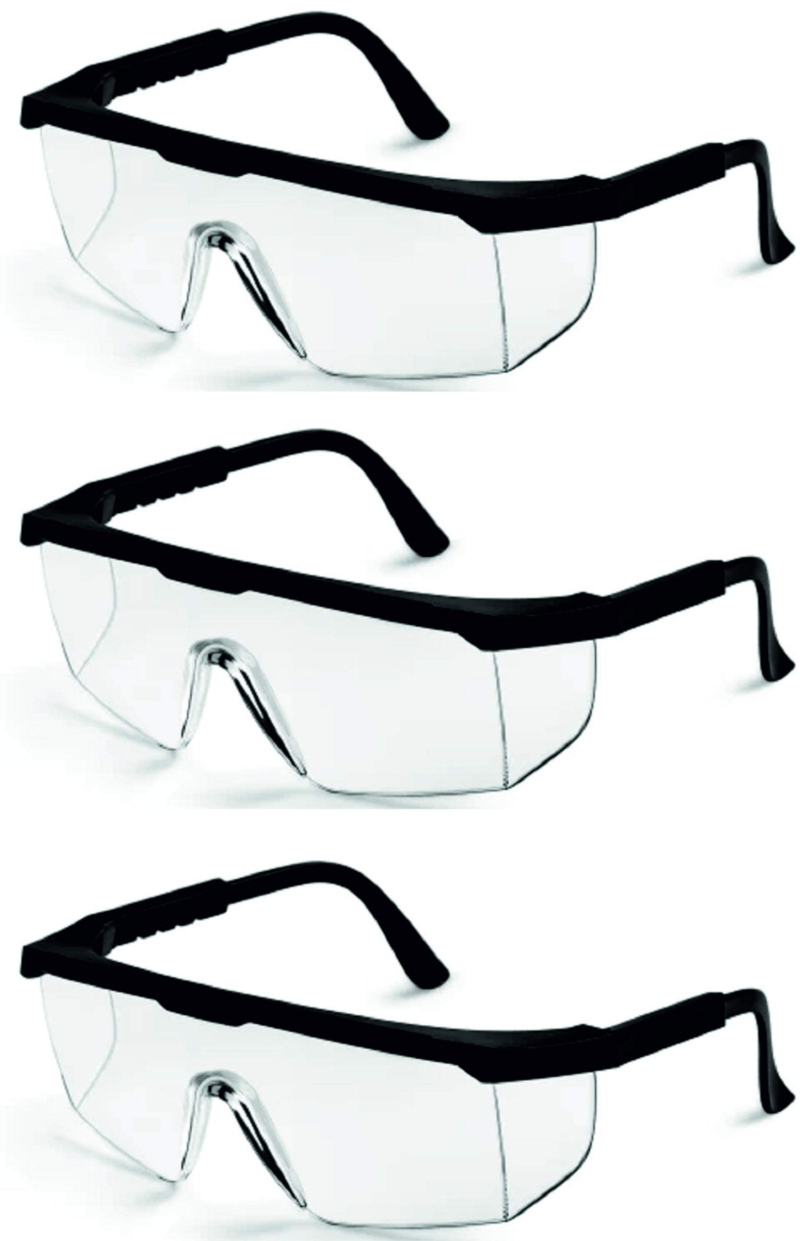 Exclusive Protection Safety Glasses For eyes Protection from Dust, air, rust, welding, chemical Industrial component Protection (Pack of 3)
