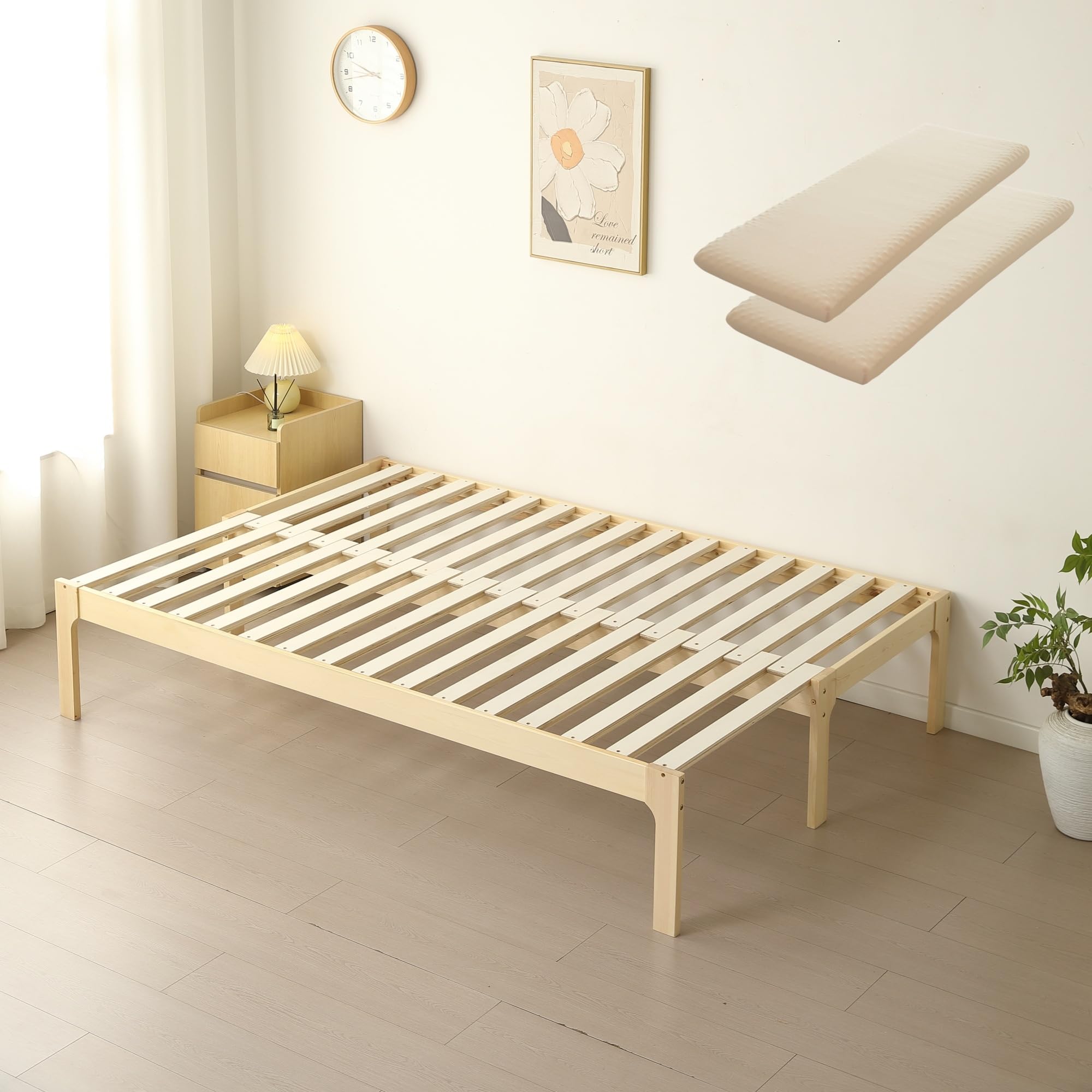 ソファベッド デイベッド 木製 伸長式ベッド 2way パイン材 すのこ フレー Amazon｜デイベッド ソファベッド 伸長式ベッド 木製 2way 天然無垢材
