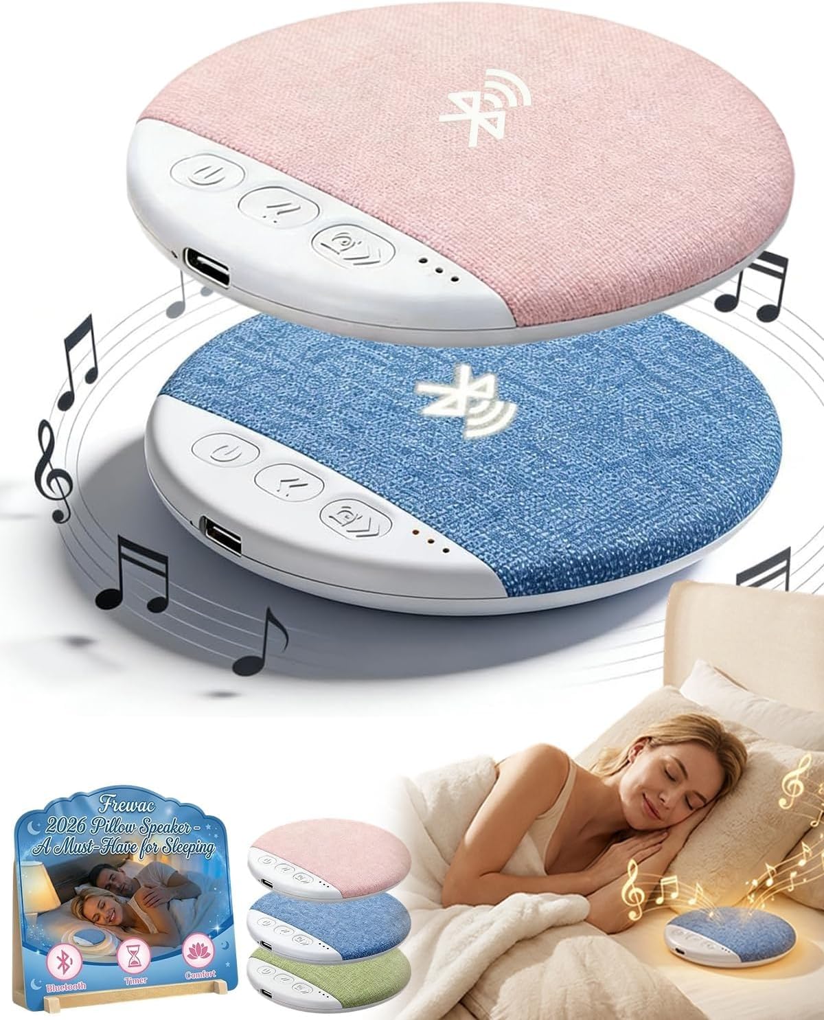 2026 New Flat Under Pillow Speakers...