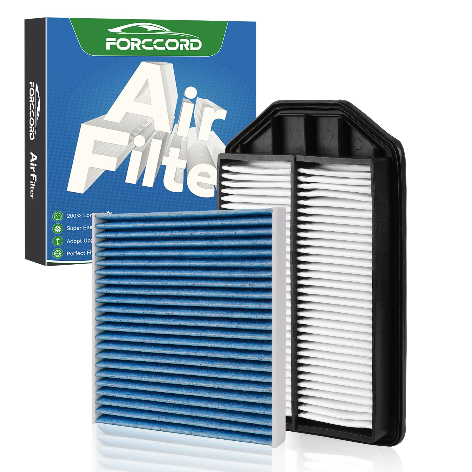 Cabin &amp; Engine Air Filter Kit for Honda CR-V CRV L4-2.4L Gas (2007-2009)