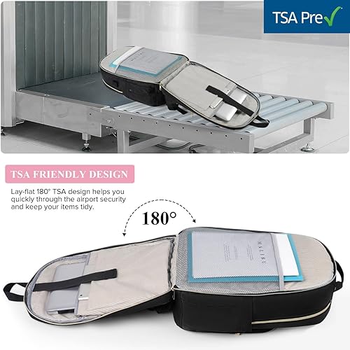 Miniatura 6 de Mochila para mujer, mochila para laptop para negocios, trabajo, oficina, universidad, estudiantes, profesores