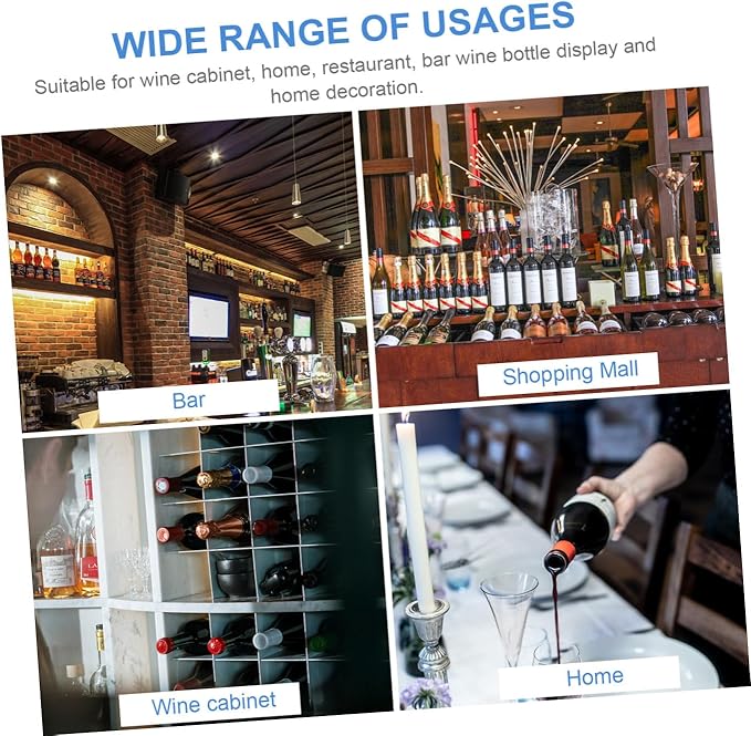 PRETYZOOM Soporte para Botellas de Vino de Madera, Organizador de Mostrador miniatura 7