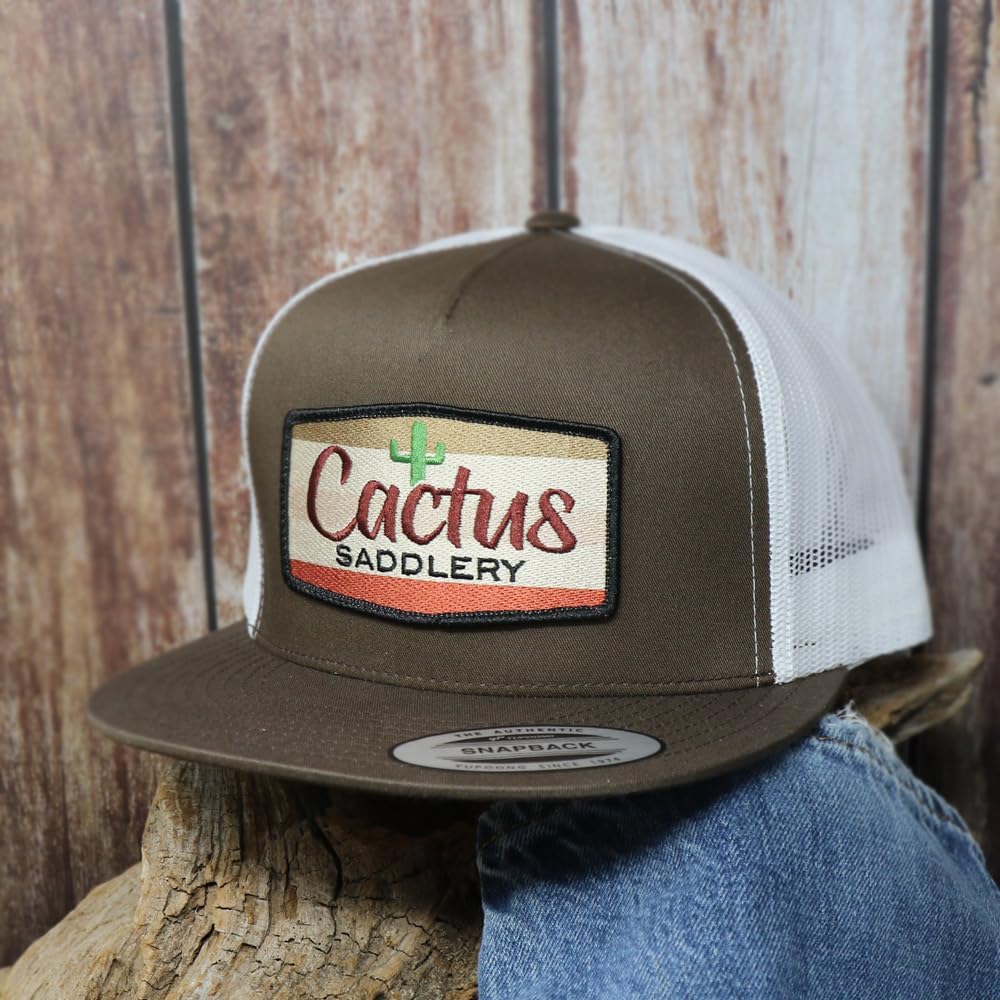 Red Dirt Hat Company Cactus Saddlery Adjustable Snapback Hat - Image 3