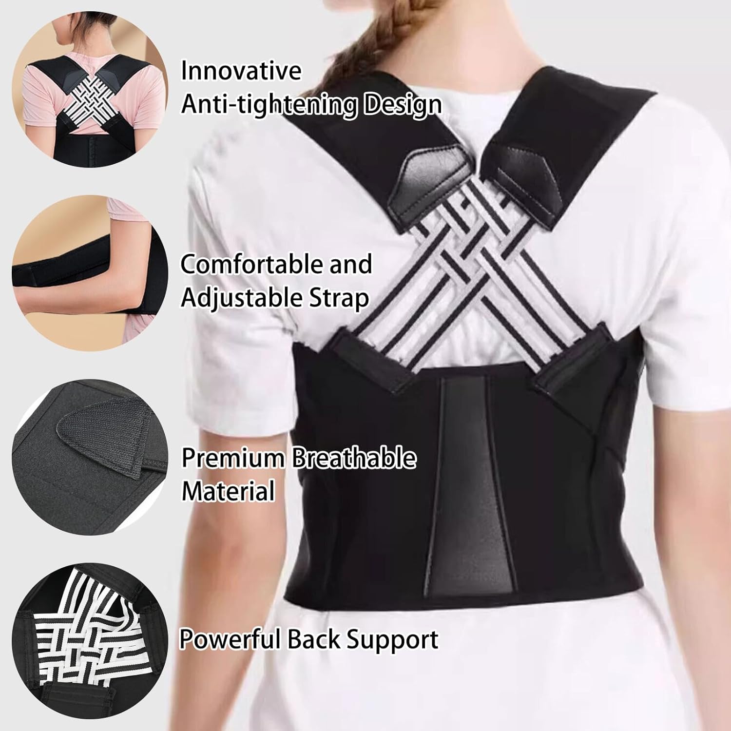 Posture Corrector hátmaszk részletei
