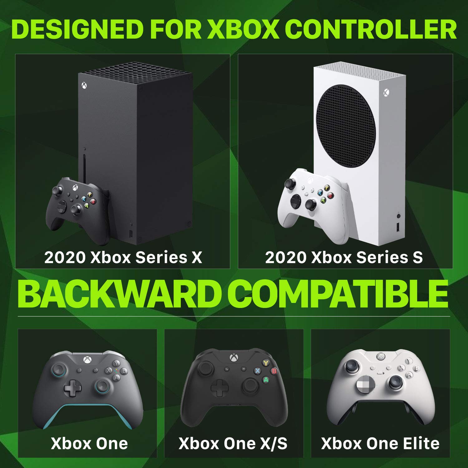 Fosmon Dual 2 MAX Charger with 2X 2200mAh Rechargeable Battery Pack Compatible with Xbox Series X/S(2020), Xbox One/One X/One S Elite Controllers, High Speed Charging Docking Station Kit - White