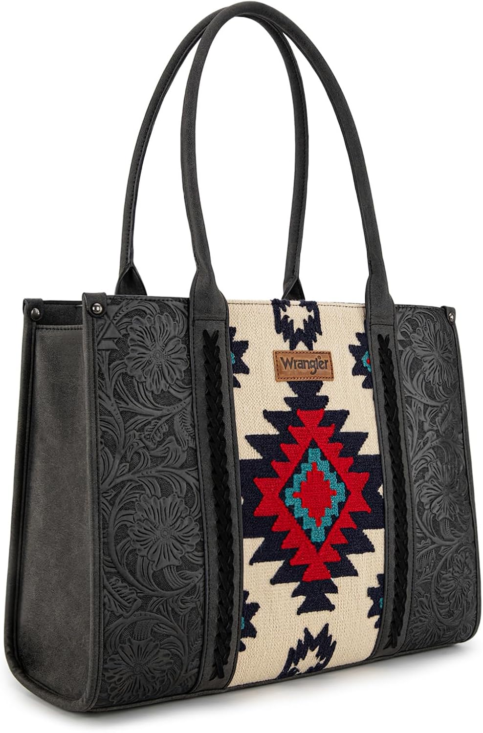 Montana West × Wrangler Aztec Tote Bag for Women Western Shoulder Purse Top Handle Handbag