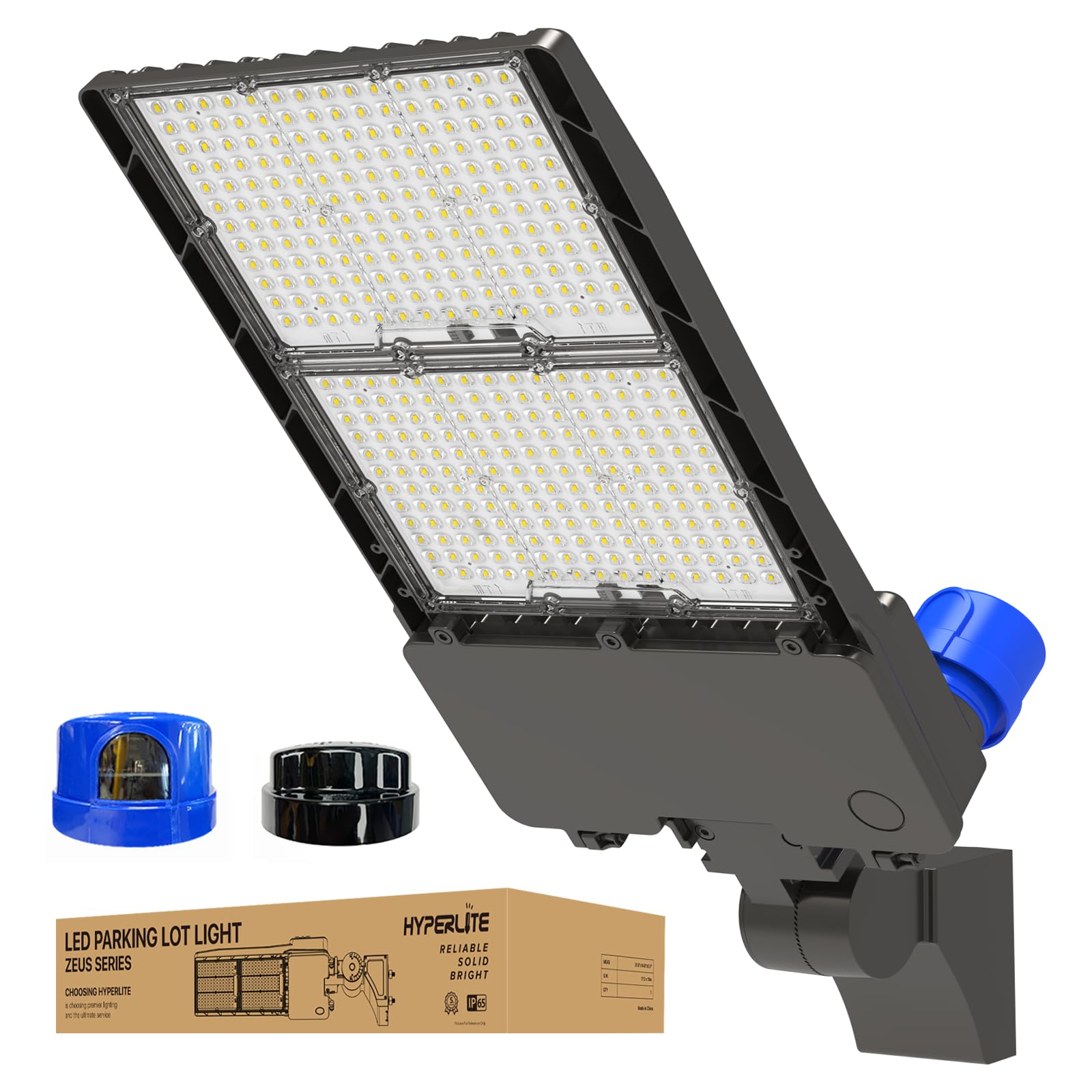 HYPERLITE Led Parking Lot Light - 400W UL Listed LED Stadium Lights for Square Pole/Wall Mount- 60000lm 5000K Commercial Parking Lights Flood Light for Yard Street Court Driveways Road - AC100-277V