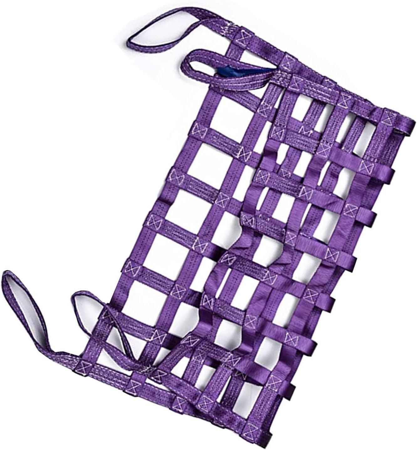 Filets de levage plats en polyester NAKEAH avec mailles de 15cm pour charges lourdes