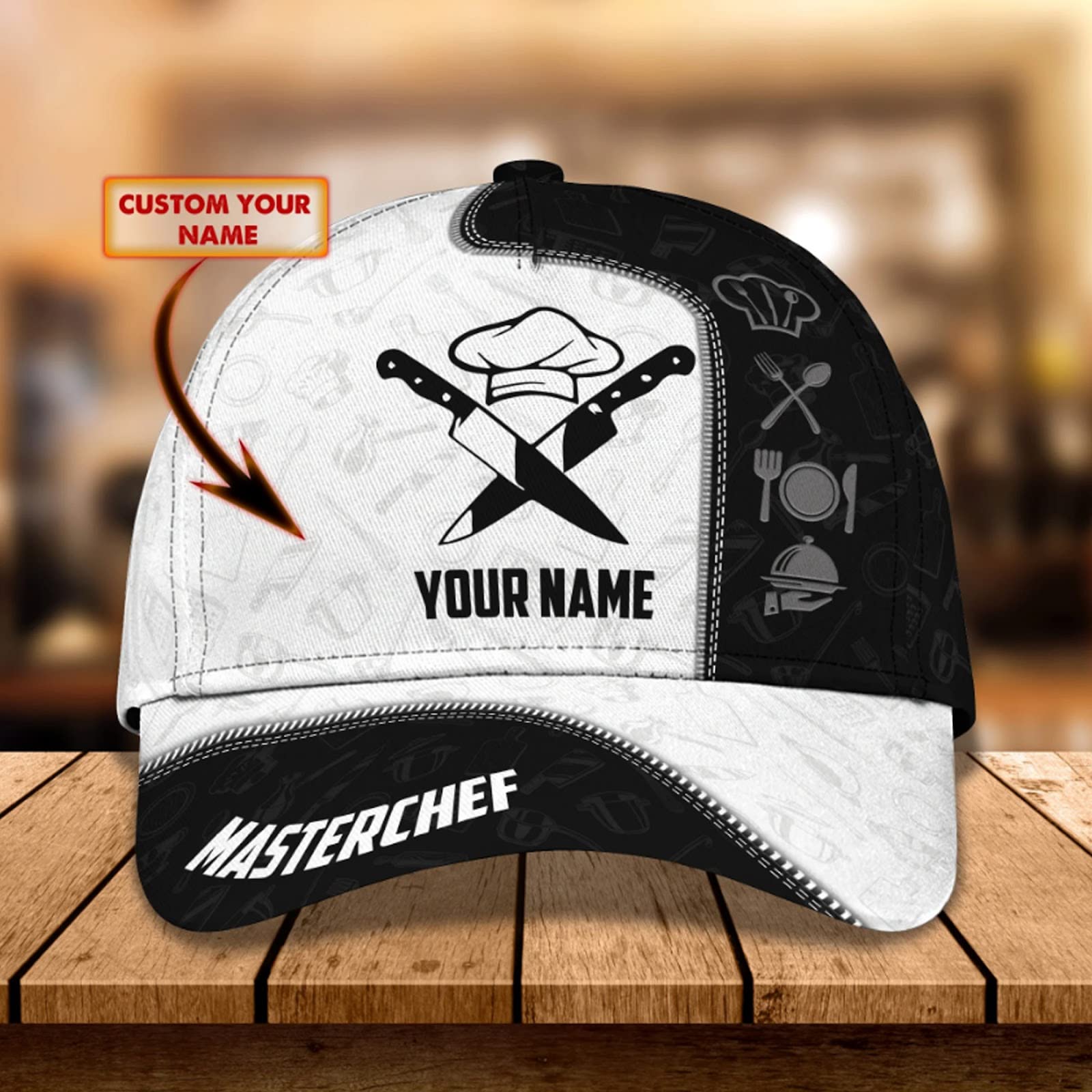 Personalized Chef Cap, Custom Chef Hat with Name, Bakers Hats Women Men, Cook Hats Gifts for Chef, Him, Her, Friends, Birthday, Christmas, for Chefs, Funny Chef Hat, Chef Hat for Adults15