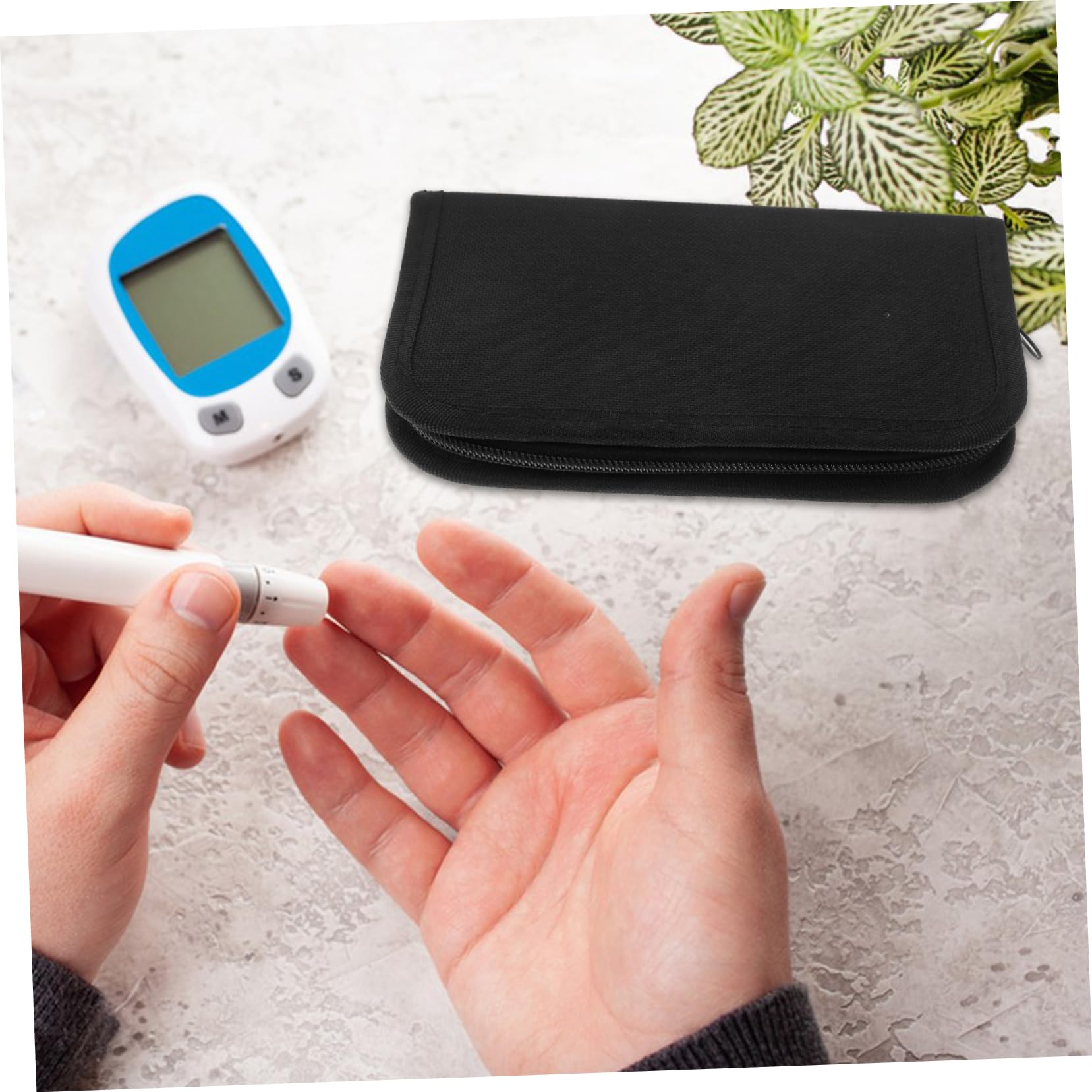 Didiseaon 5pezzi Organizer Per Misuratori Glicemia Astuccio Termico Per Trasporto Per e