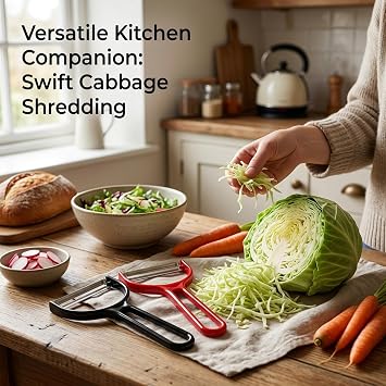 Cabbage Shredder, Two Pack Efficient Vegetable Slicer for Meal Preparation, Compact Kitchen Gadget for Quick Cabbage Processing