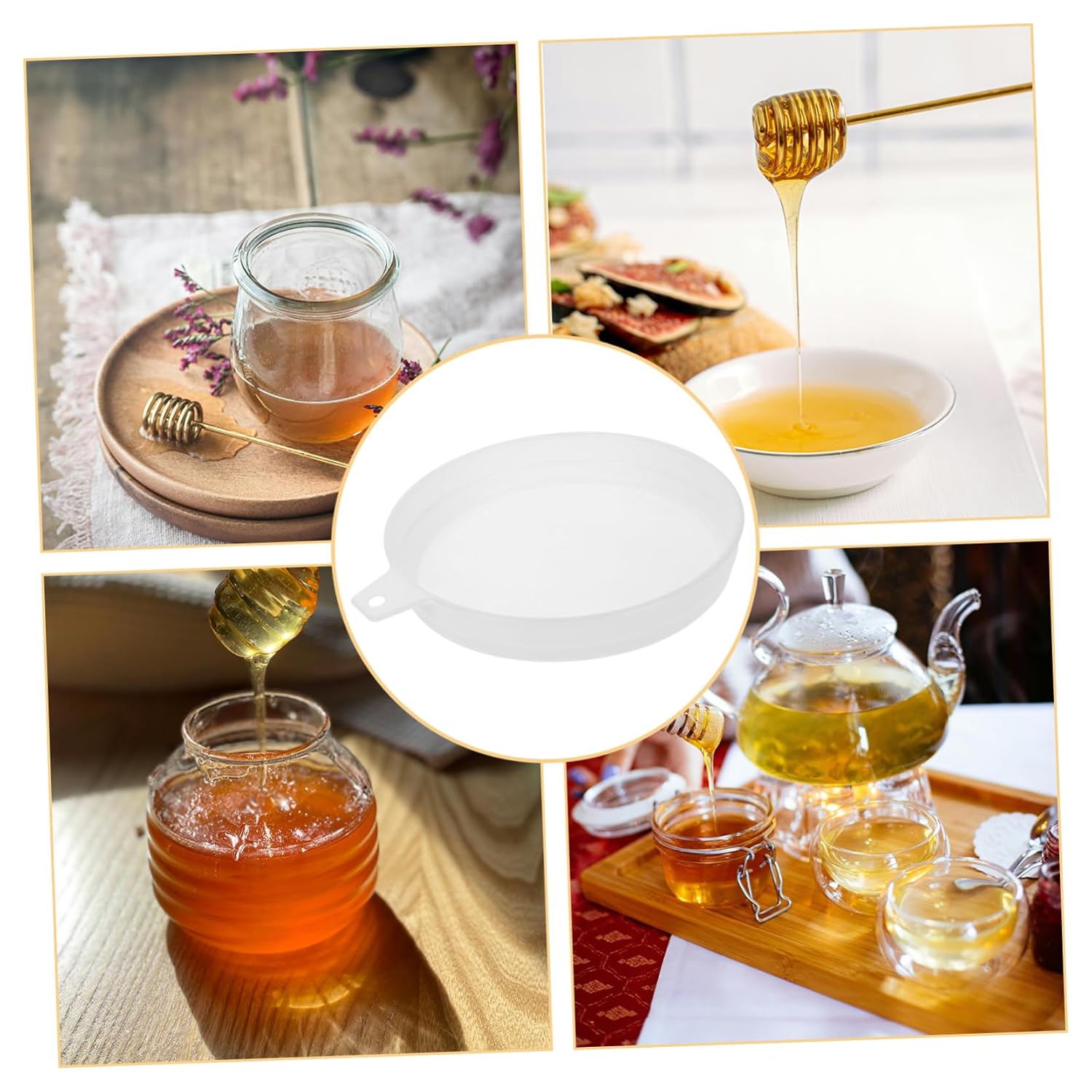 2pcs Honey Filter Bag Nylon Double Layer Strainer for Beekeepers