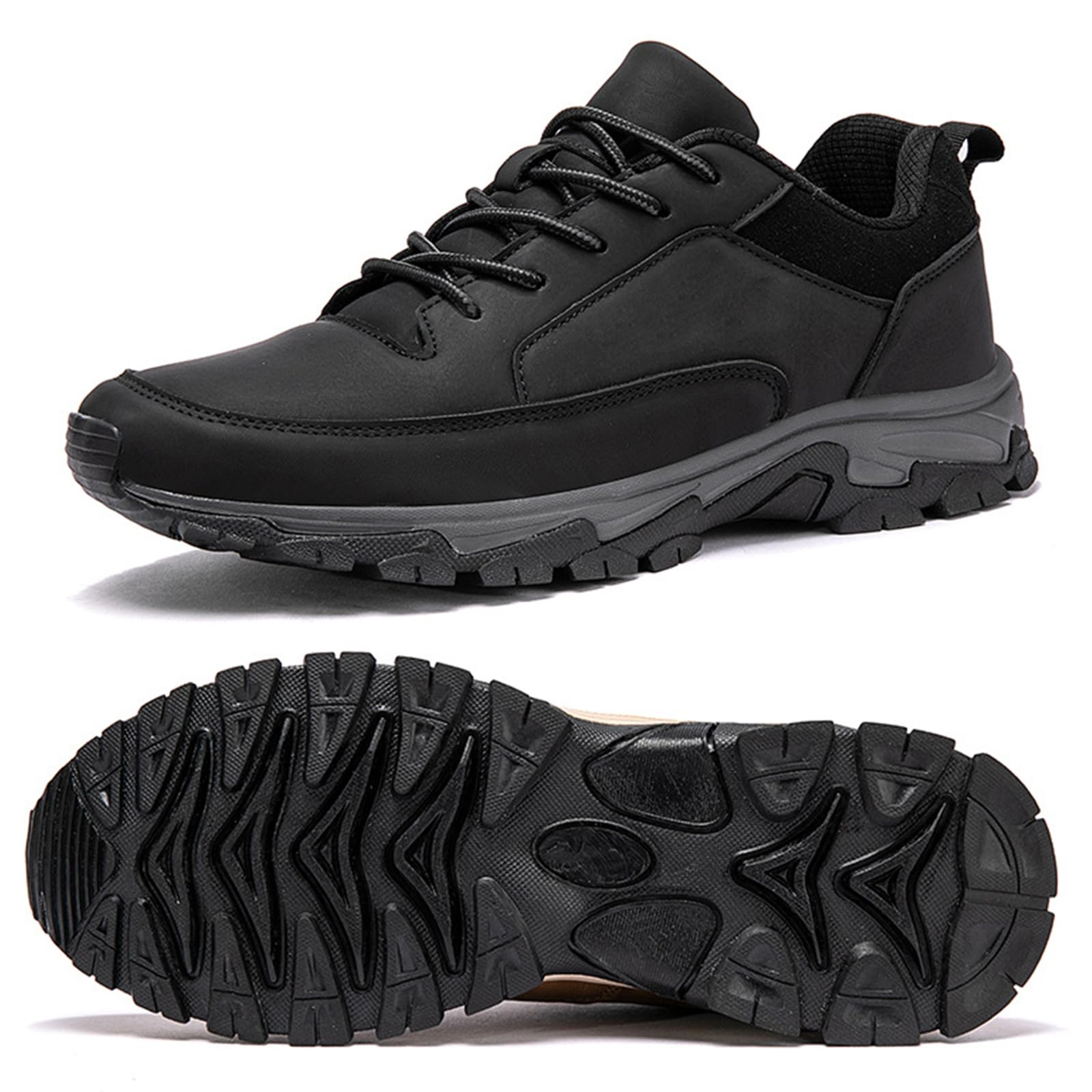 Zapatos de senderismo extra anchos impermeables con suela antideslizante