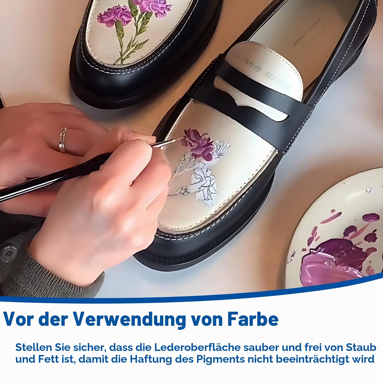 Colorful Acryl-Lederfarbe, Set mit 18 Farben, für Schuhe, Accessoires, Turnschuhe, Taschen, Geldbörsen – wasserdicht, flexibel, langlebig