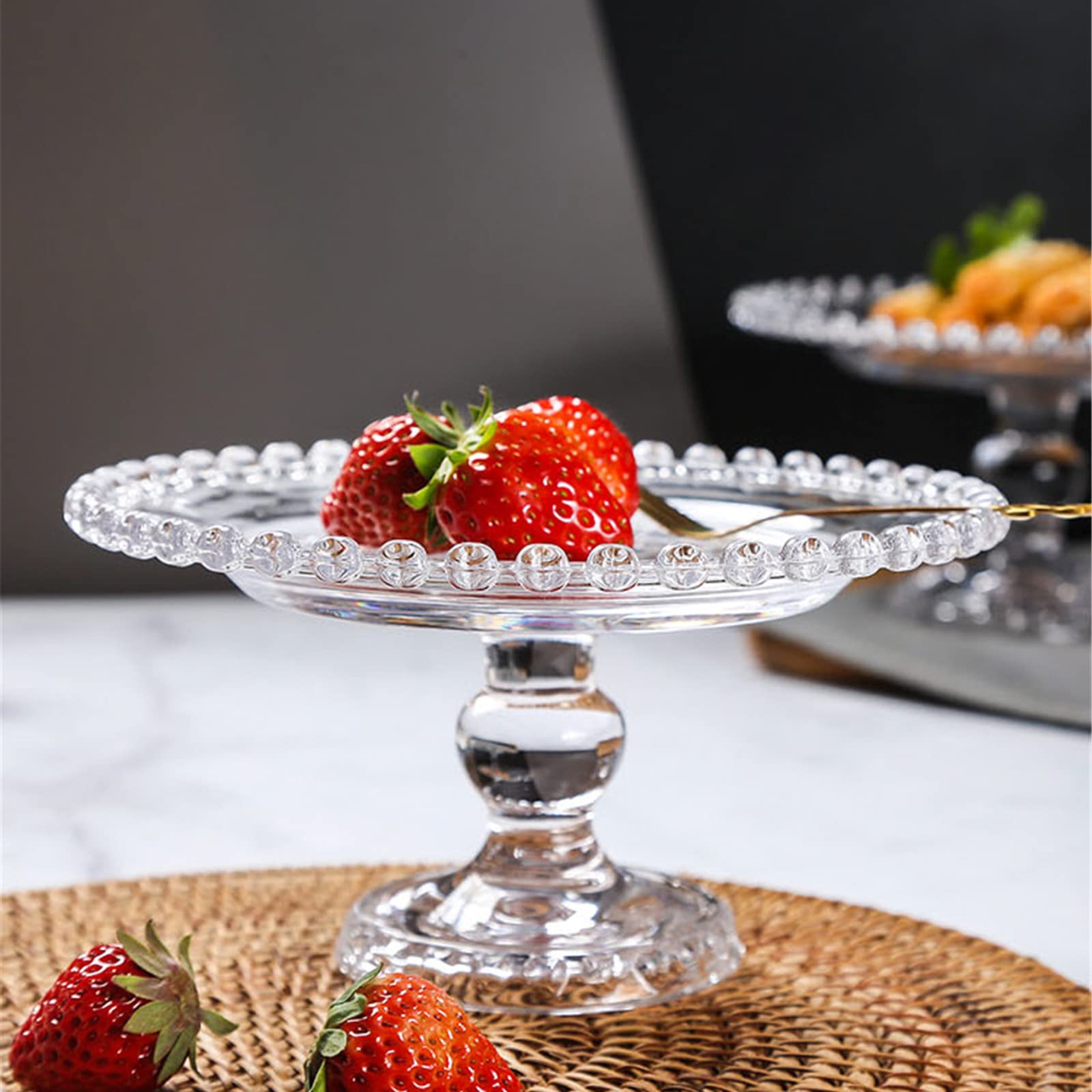 Amazon | ケーキスタンド ガラス製、ケーキ 台（小