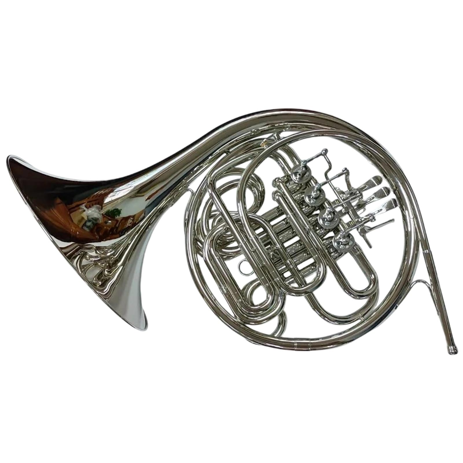 Klassisches Waldhorn Vernickeltes Doppel-Waldhorn Mit 4 Klappen
