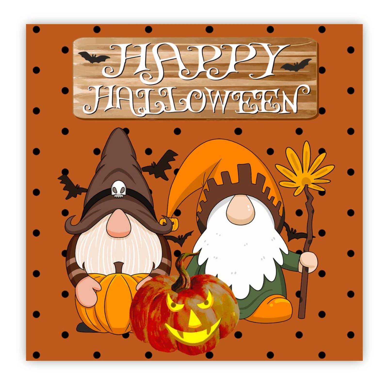 Panneau en bois Happy Halloween pour relooker facilement vos murs de salon et de cuisine
