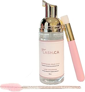 Lash Shampoo for Lash Extension | Shampoing pour cils pour extension de cils Eyelid Foaming Cleanser | Nettoyant moussant pour paupières | Nettoyant pour cils de salon et les yeux