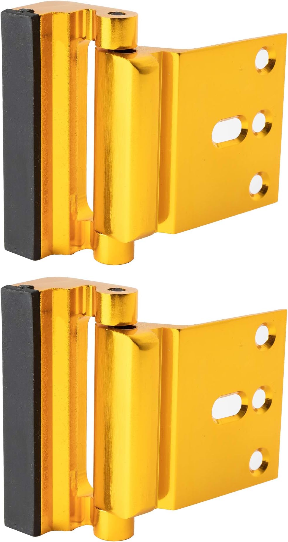 2 Pack Door Reinforcement Locks with 8 Screws, Defender Security Door Lock for Toddler, Childproof Door Lock Night Lock Withstand 800 Lbs Gold