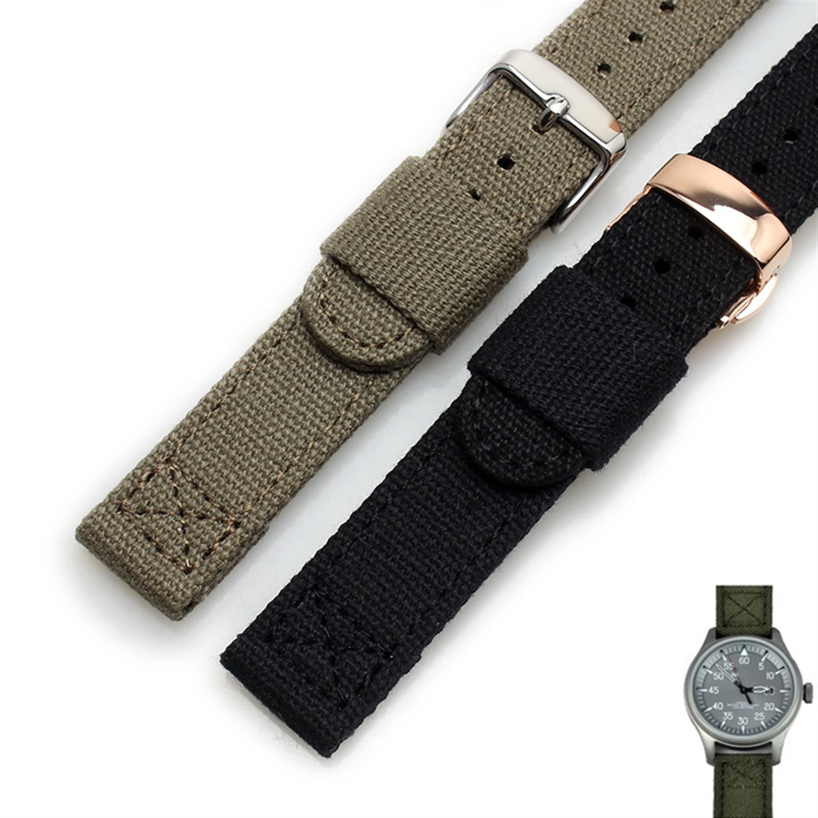 Denim Canvas Watchband per cinturino sportivo per outdoor da bracciale marchio 18mm 20mm 22mm