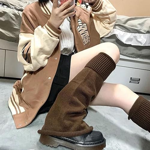 Miniatura 5 de American Trends Calentadores de pierna Y2k Kawaii Negro Blanco Lindos Calentadores de pierna Y2k Accesorios góticos para mujeres y niñas, para