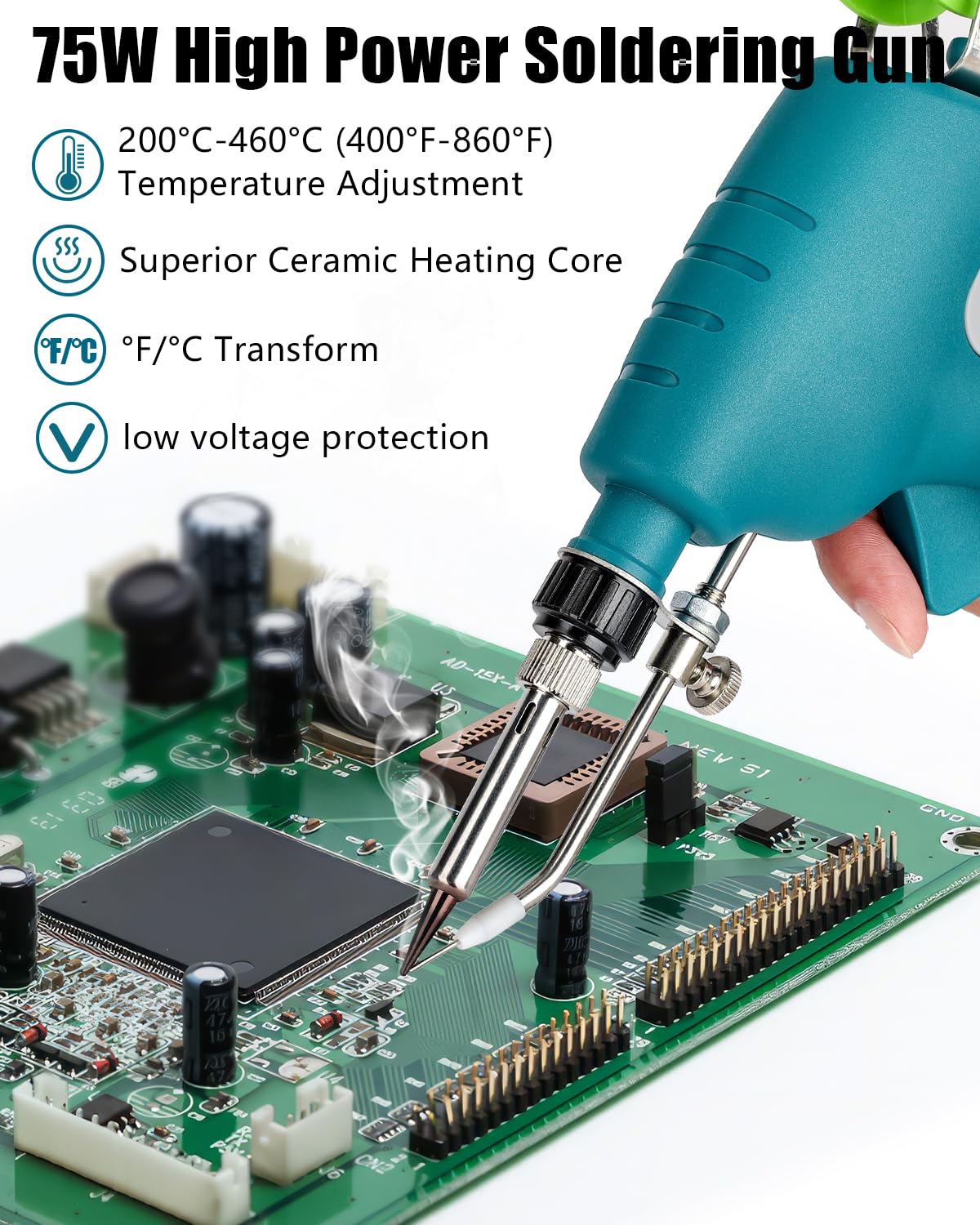 Stazione Elettrica Portatile Saldatore Senza Fili Per Batterie Makita 18V - 60W, USB-C, Temperatura Regolabile Pistola Saldatrice Laser Makita 7000w - Foto 4