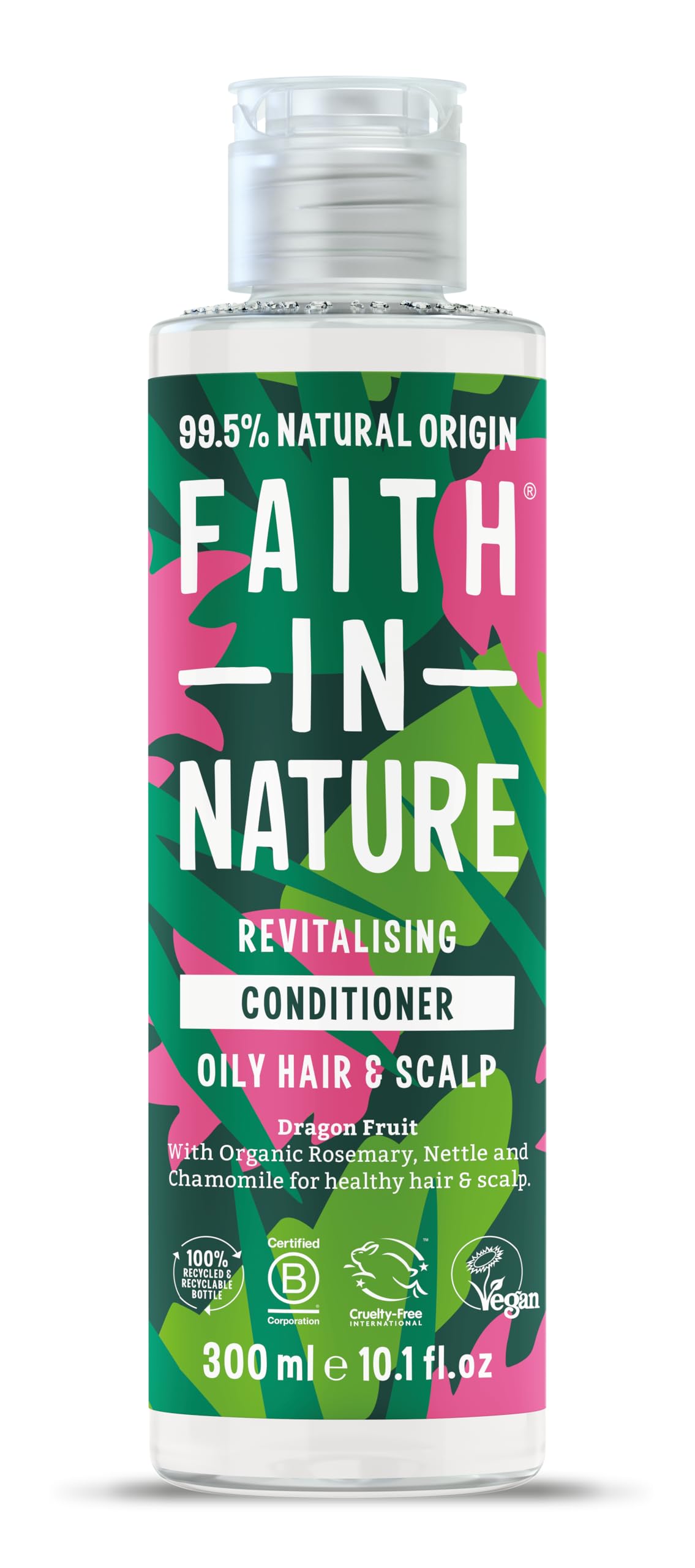 Faith In Nature 300ml Natural Dragon Fruit Conditioner, Revitalising, Vegan & Cruelty Free, No SLS or Parabens, For All Hair Types