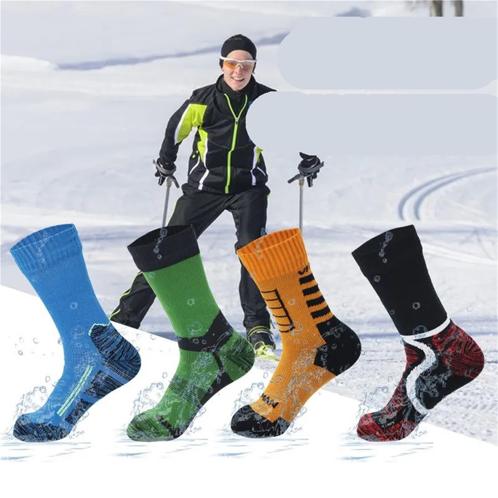Chaussettes imperméables Respirantes for l'extérieur, for la randonnée, Le Camping, Ski, l'équitation, pêche, Neige, Chaudes, sans Coutures