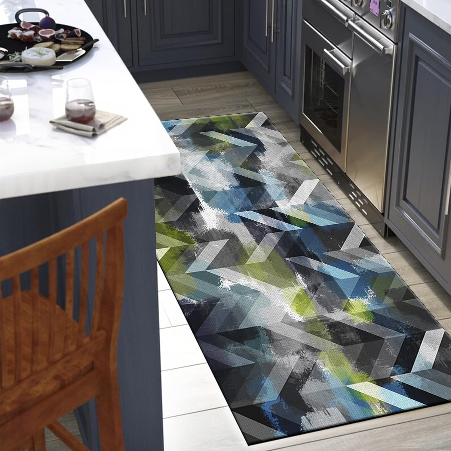 Kitchen Runner Rug Non Slip 2'4"x25' Anti-Skid Floor Carpet for Bedroom