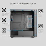 Boitier PC Moyen Tour Aerocool D501A-G-BK V2 (Noir) - 7