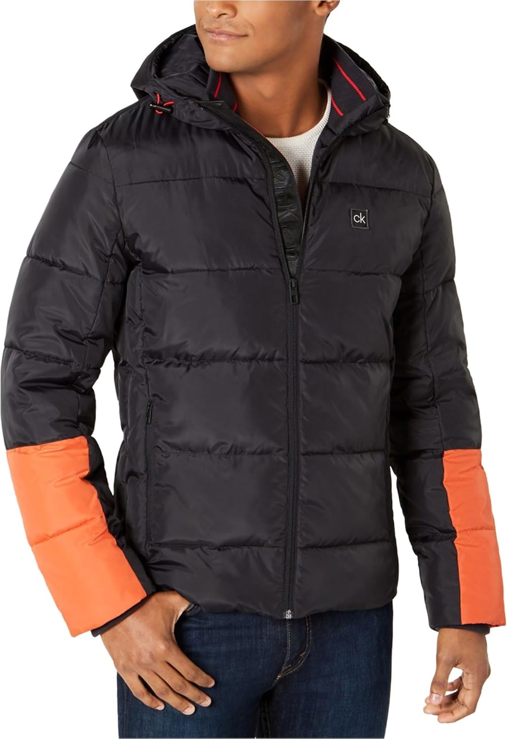 Calvin Klein Mens Altheisure Gift Puffer Jacket, Black, XX-Large