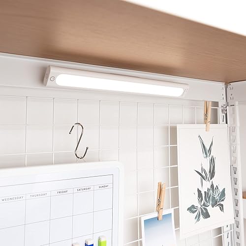 Miniatura 6 de Best Home Fashion kepsuul Estantería y almacenamiento de 4 estantes con barra de luz LED, fácil montaje y modular totalmente personalizable