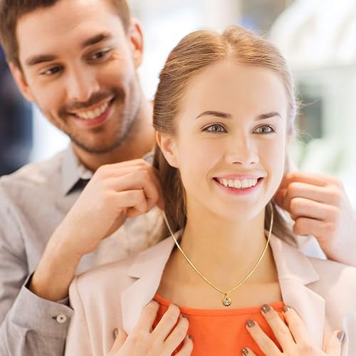 Miniatura 5 de Hicarer Paquete de 24 cadenas de collar chapadas en oro para mujer, a granel, de 16-26 pulgadas, 0.079 in, chapadas en oro, cadenas de eslabones