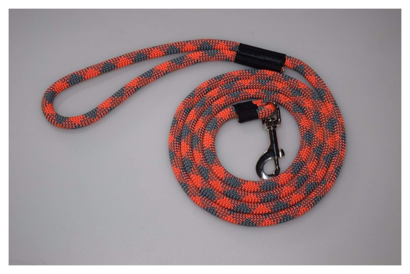 Winch Rope, Orange 6ft Long Double Dog Leash,Nylon Rope,Pet,Braided Nylon,Rope Training