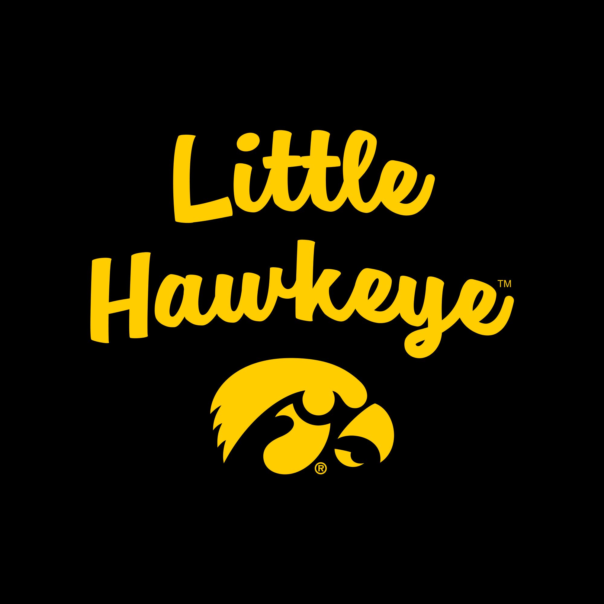 UGP Campus Apparel YC1224 - Iowa Hawkeyes Little Hawkeye Infant Creeper Bodysuit - 18 Month - Black