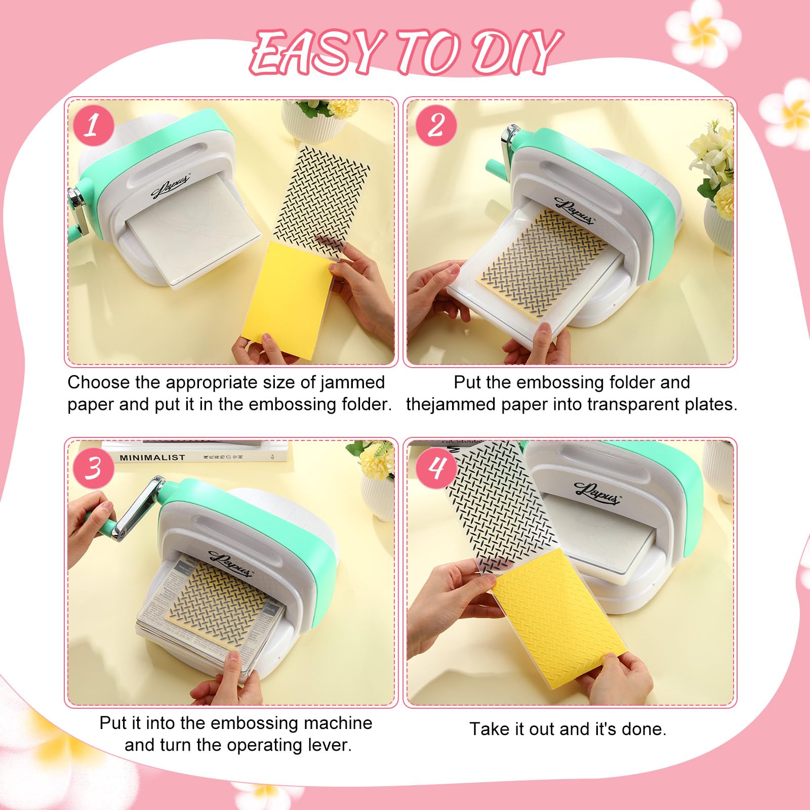 Mumufy 32 Pcs Embossing Folders for Card Making DIY Plastic Embossing Stencil Paper Card Decorating Mold for Scrapbook Photo Album DIY Craft, 5.8 x 3.9 Inch