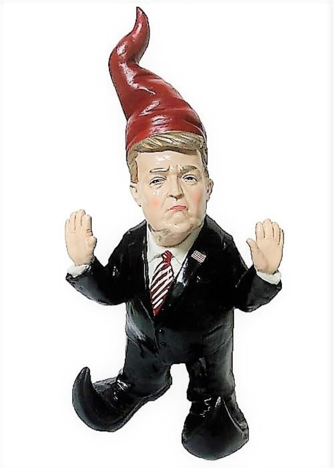 President GnomeDonald Trump The American Commander-in-Chief Military Gnome Statue 15" H