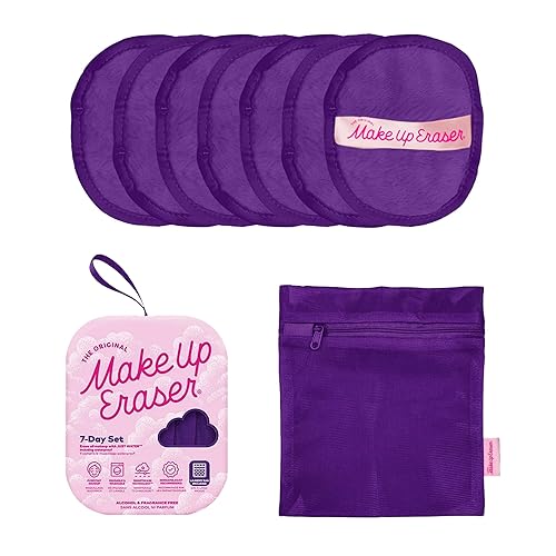 Juego de 7 días, borra todo el maquillaje con solo agua, incluyendo rímel impermeable, delineador, base, lápiz labial, protector solar y más. 7