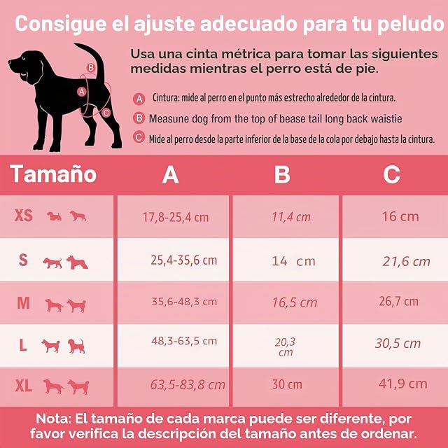 Foto 5 de 7 de Pet Soft Pañales Perro Hembra, Pañales Lavables para Perros, 3 Paquetes de Braga para celo Perras (Sólido, XL)