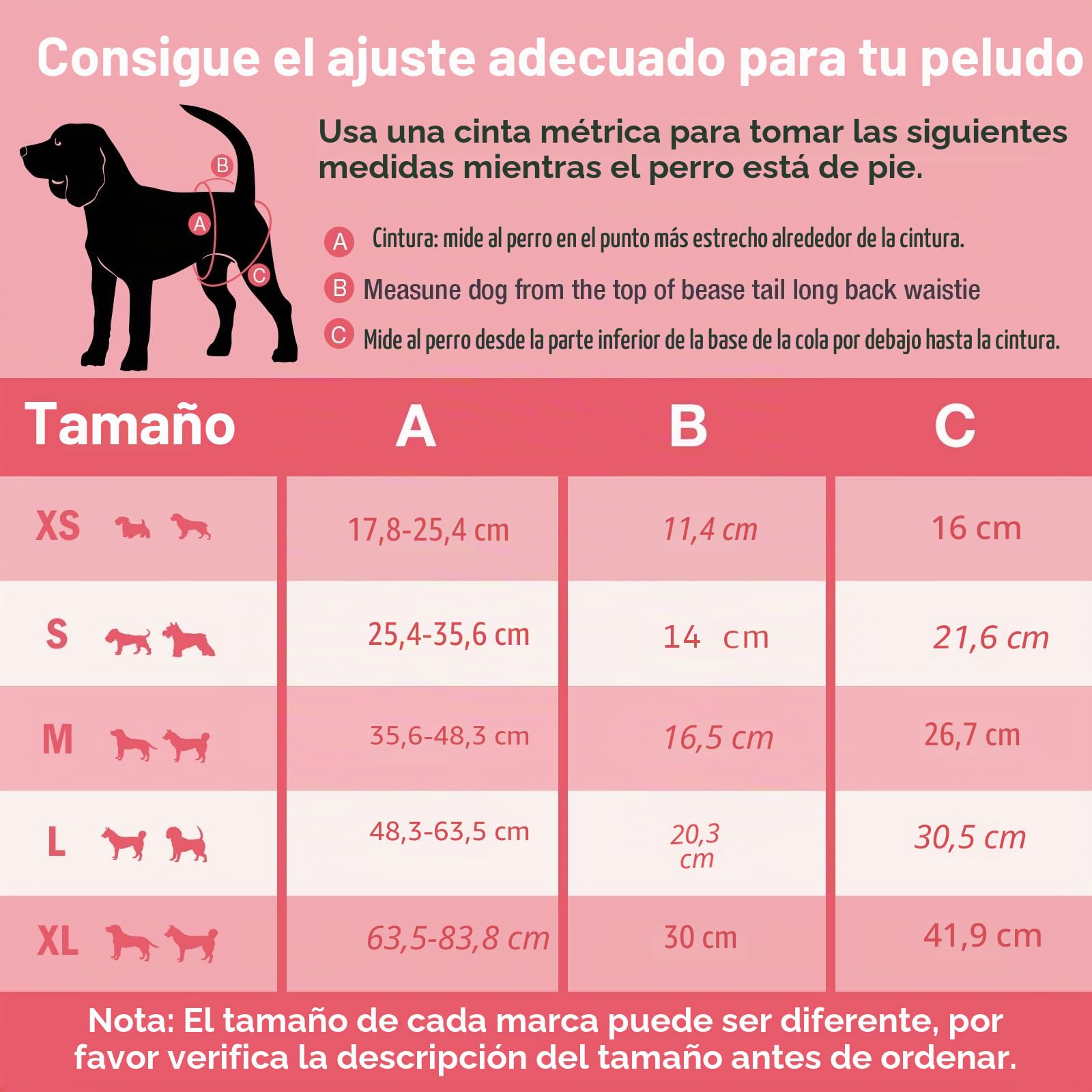 Pet Soft Pañales Perro Hembra, Pañales Lavables para Perros, 3 Paquetes de Braga para celo Perras (Sólido, L)