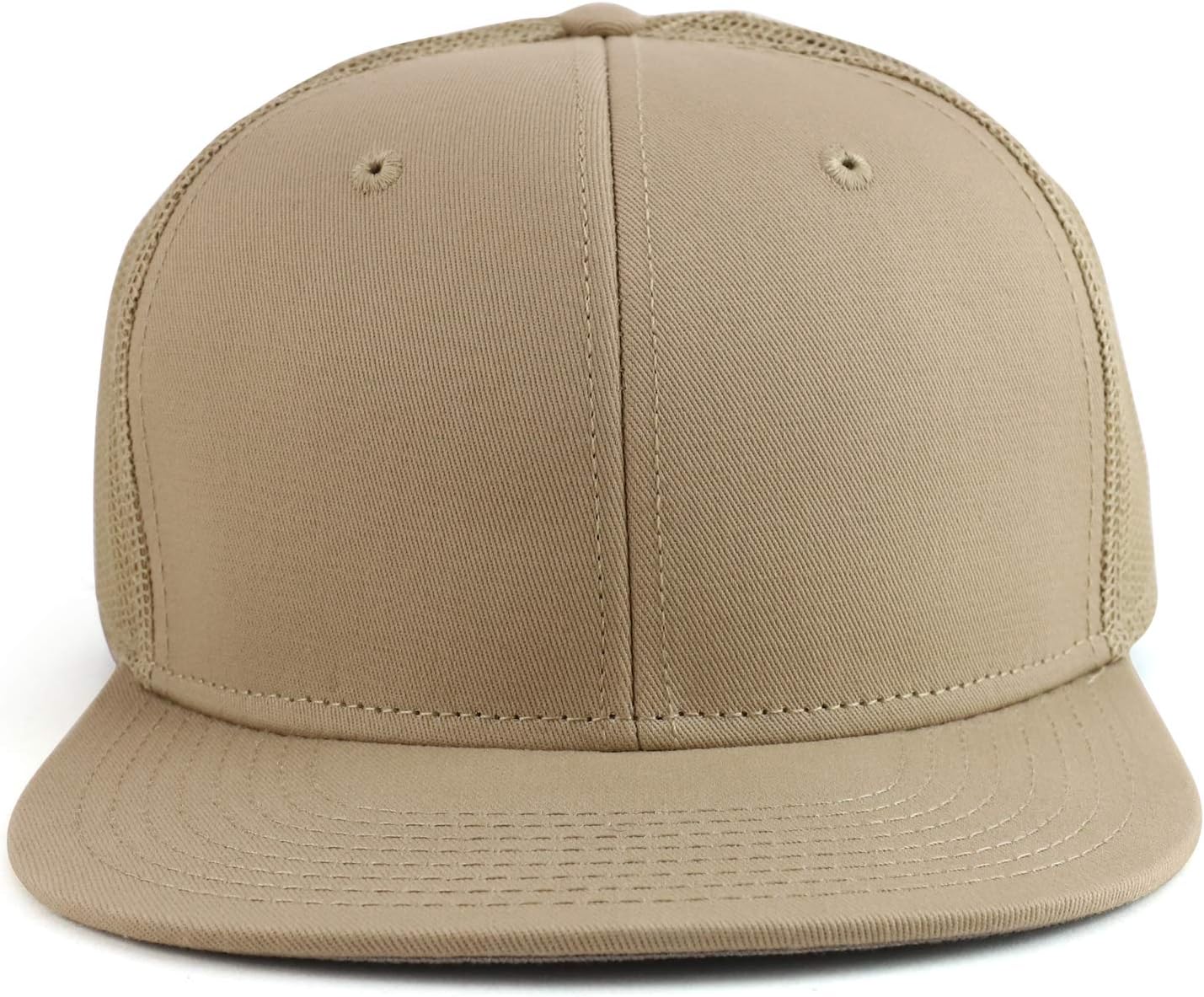 Armycrew Oversize XXL Blank Flatbill Mesh Snapback Cap - Image 2
