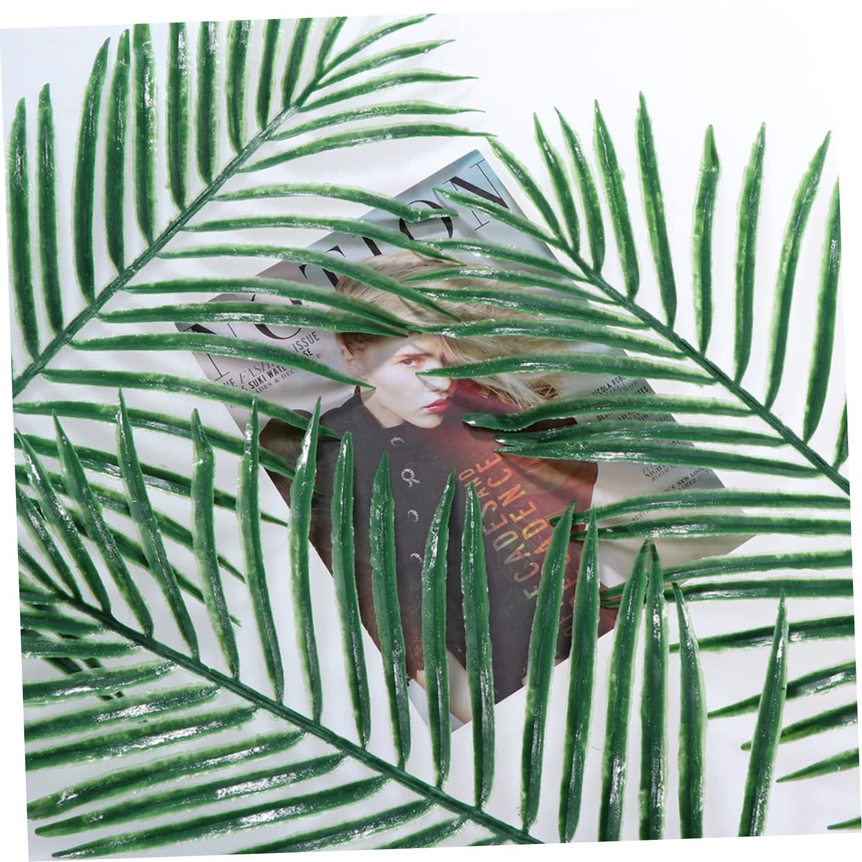 ARTIBETTER 24 Pcs 1 Simulation Sunflower Leaves Artificial Palm Fronds Palm Tree Leaf Artificial Palm Leaf Stems Interesting Photo Props DIY Decorations Party Self Made Iron Wire Eucalyptus