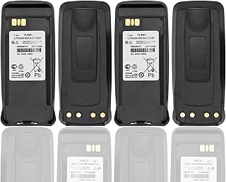 (4PCS) PMNN4066A Battery PMNN4066 PMNN4066B Battery [2023 New Version] for Motorola XPR6550 Battery XPR6100 XPR4380 XPR6300 XPR6380 XPR6500 XPR6580 XPR8300 XTR8300 NNTN4077 NNTN4103 XPR6350 Battery